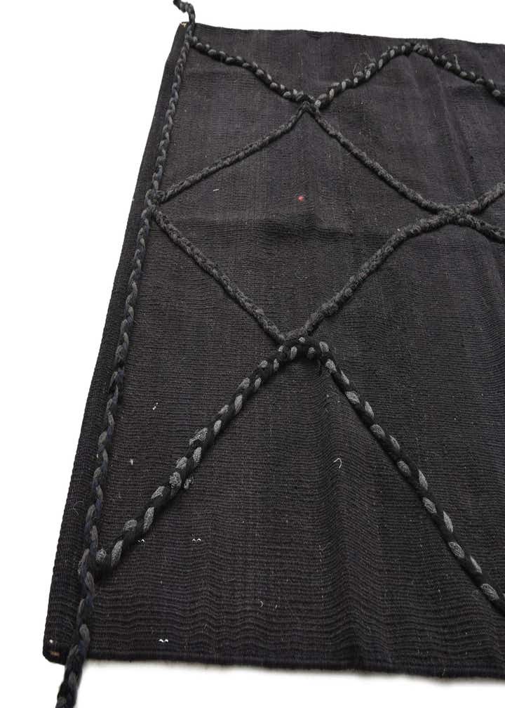 3' 4 x 4' 9 Hand Woven Kilim Modern Wool Rug