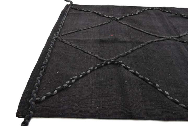3' 4 x 4' 9 Hand Woven Kilim Modern Wool Rug