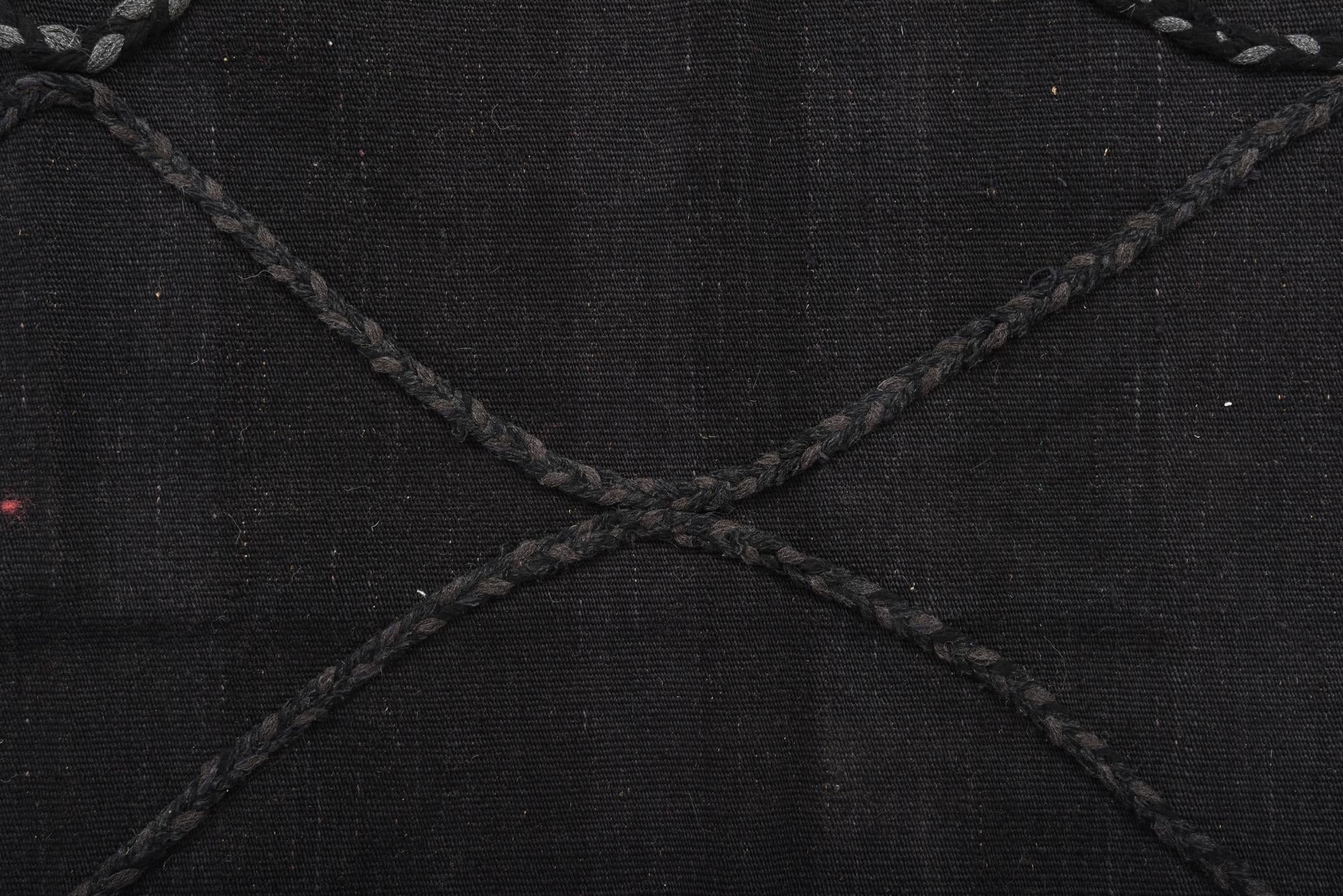 3' 4 x 4' 9 Hand Woven Kilim Modern Wool Rug