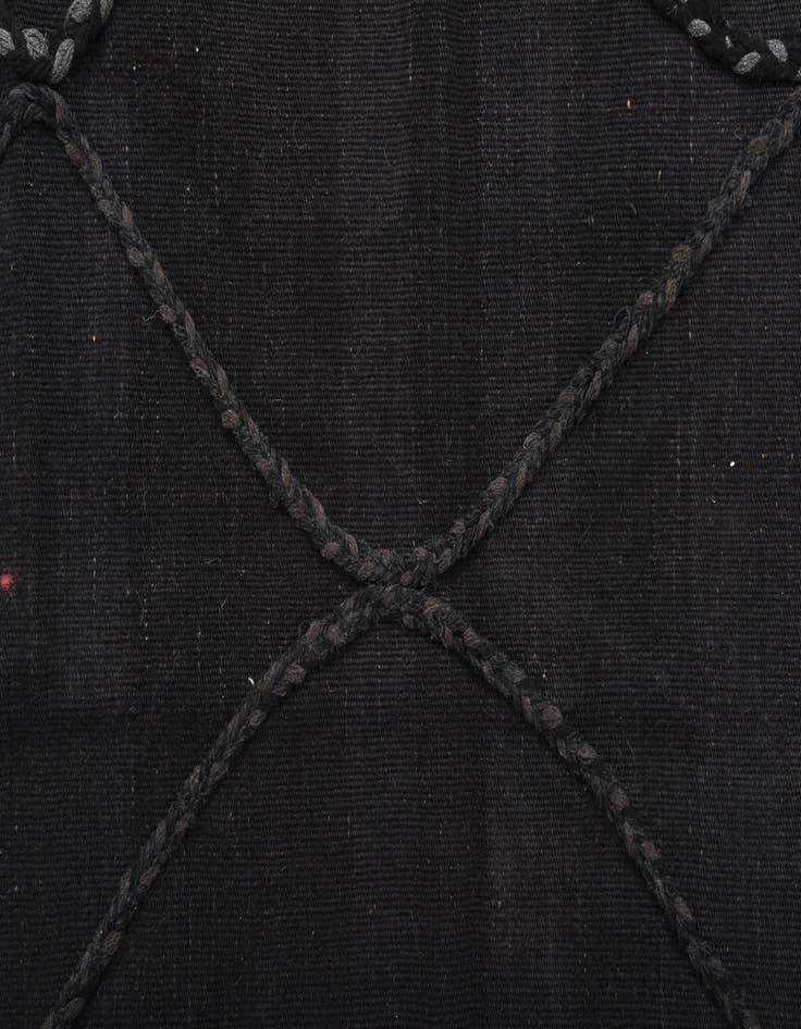 Detail image of 3' 4 x 4' 9  Hand Woven Kilim Modern Wool Rug