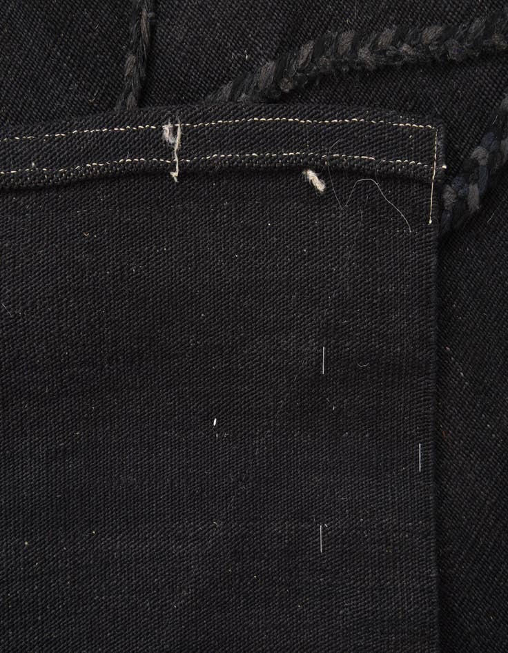 Detail image of 3' 4 x 4' 9  Hand Woven Kilim Modern Wool Rug