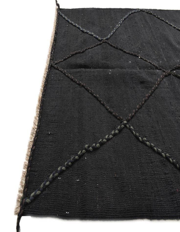 Detail image of 3' 7 x 5' 2  Hand Woven Kilim Modern Wool Rug