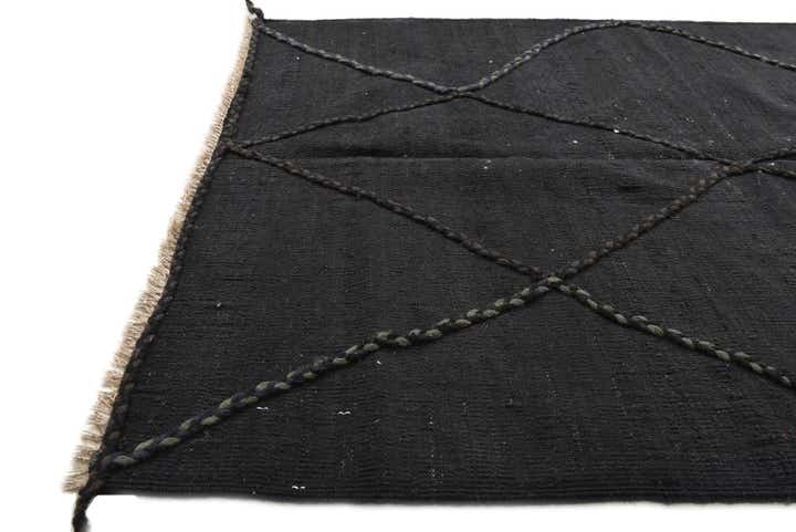 3' 7 x 5' 2 Hand Woven Kilim Modern Wool Rug