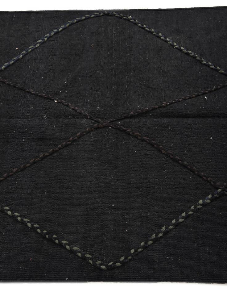 Detail image of 3' 7 x 5' 2  Hand Woven Kilim Modern Wool Rug