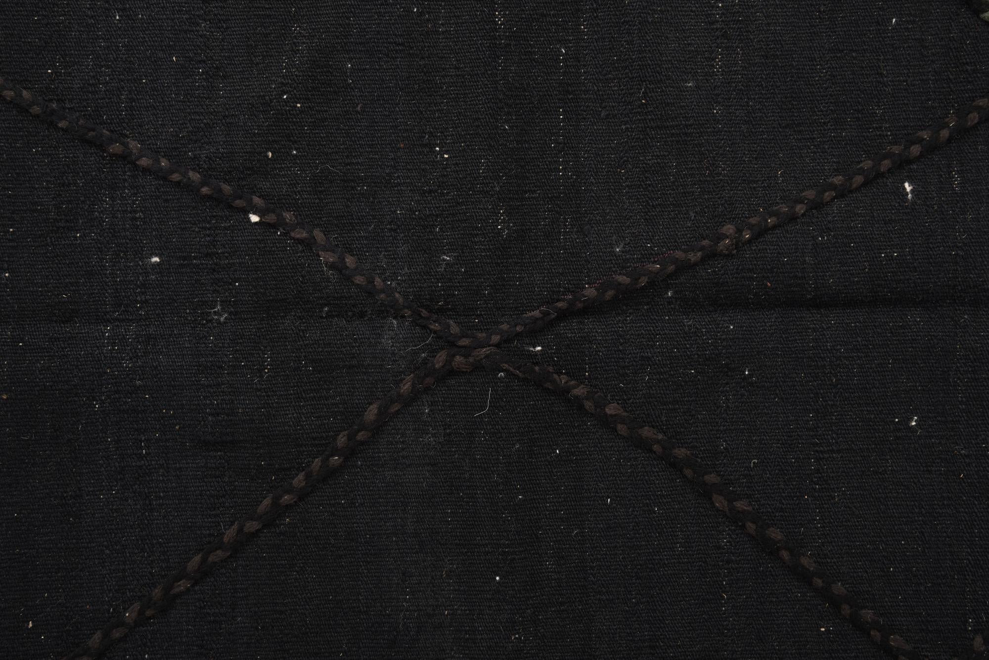 3' 7 x 5' 2 Hand Woven Kilim Modern Wool Rug