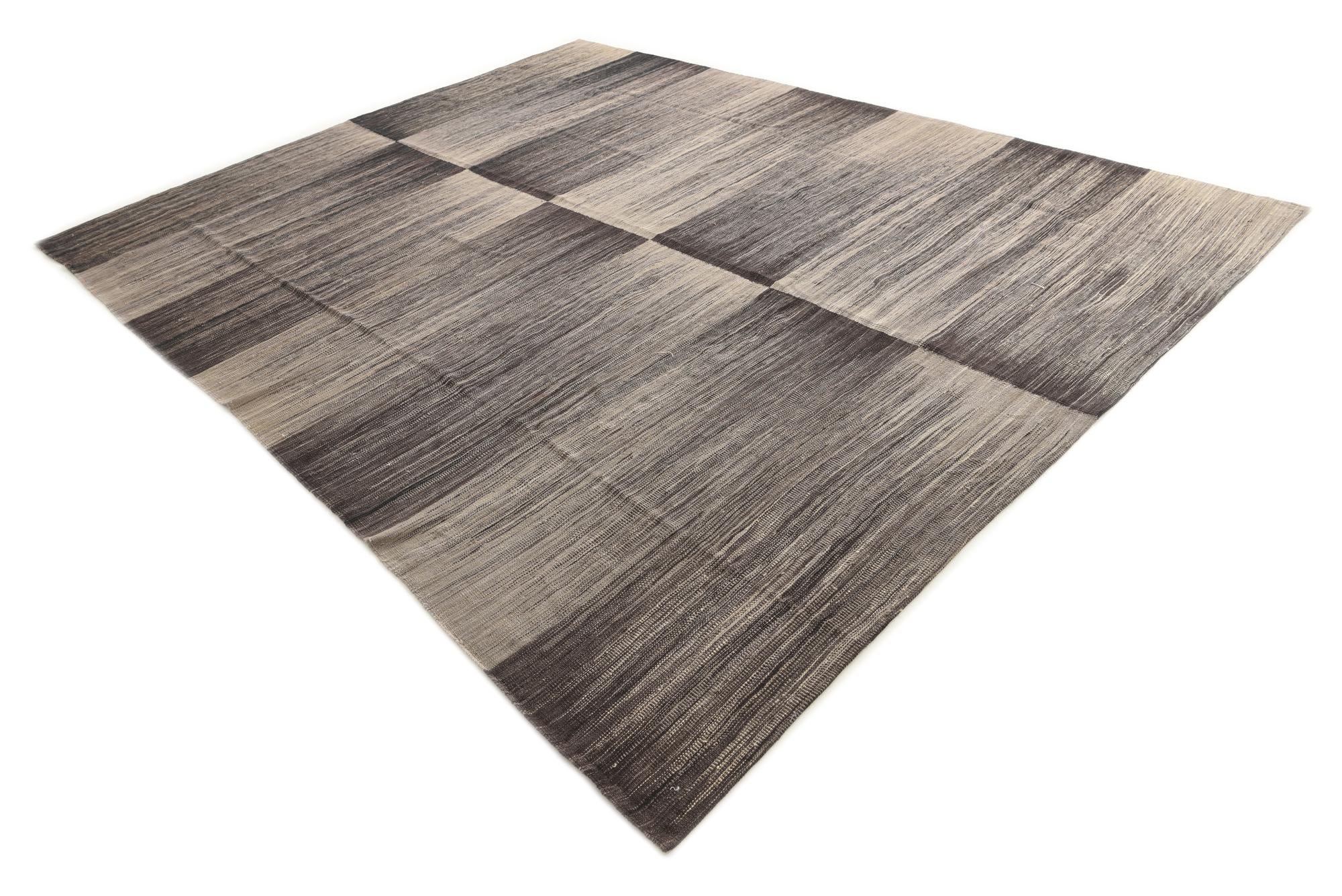 8' 9 x 11' 5 Hand Woven Kilim Modern Wool Rug