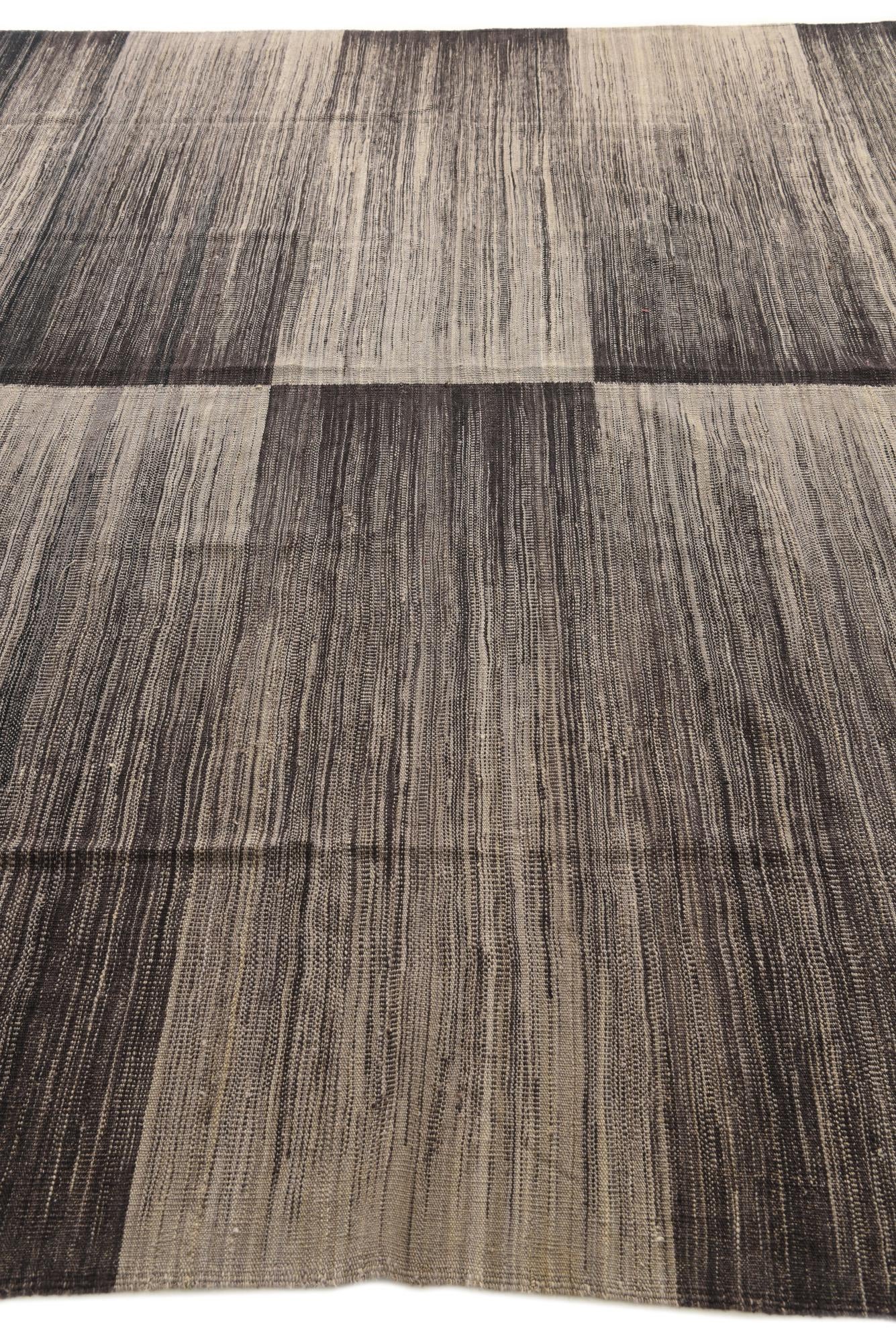 8' 9 x 11' 5 Hand Woven Kilim Modern Wool Rug