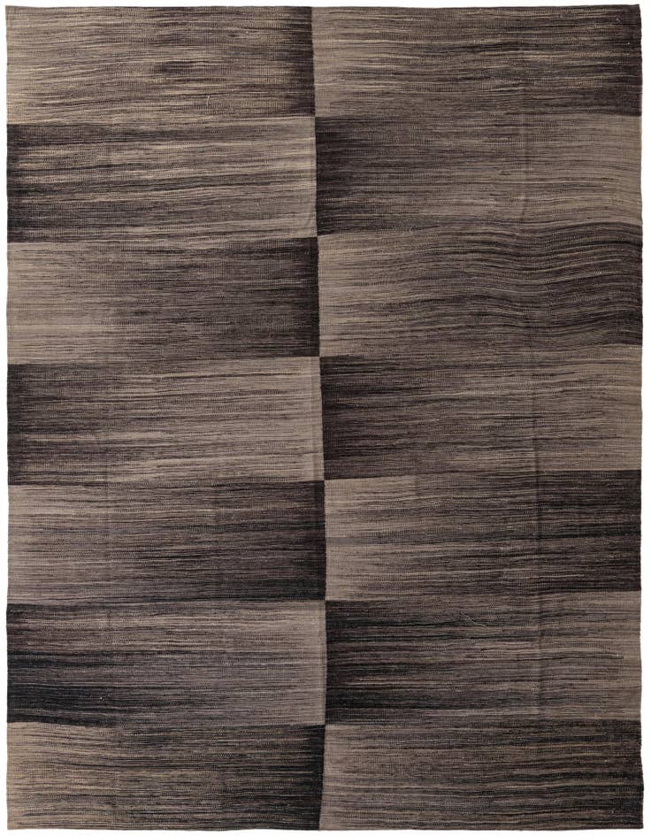 Detail image of 8' 9 x 11' 5 Hand Woven Kilim Modern Wool Rug