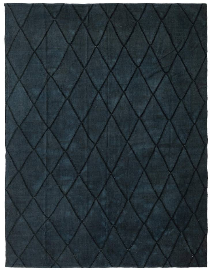 Detail image of 7' 9 x 9' 9 Hand Woven Kilim Modern Wool Rug