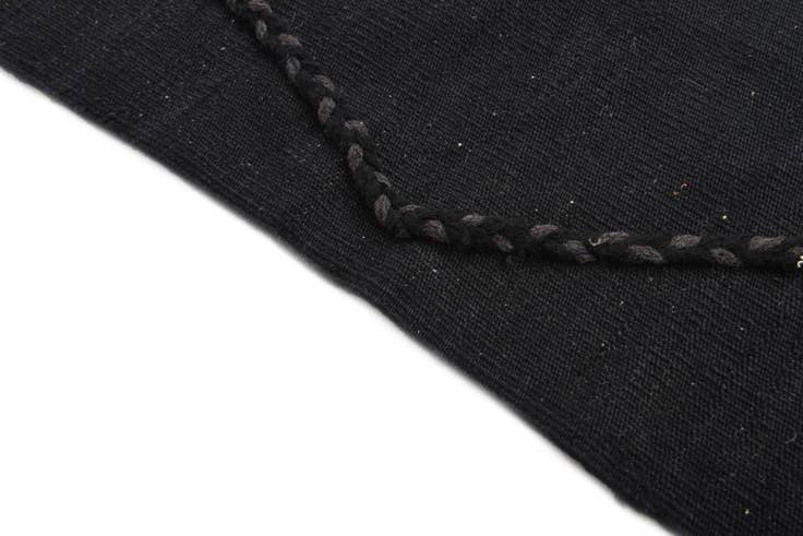 Detail image of 4' 2 x 6' Hand Woven Kilim Modern Wool Rug