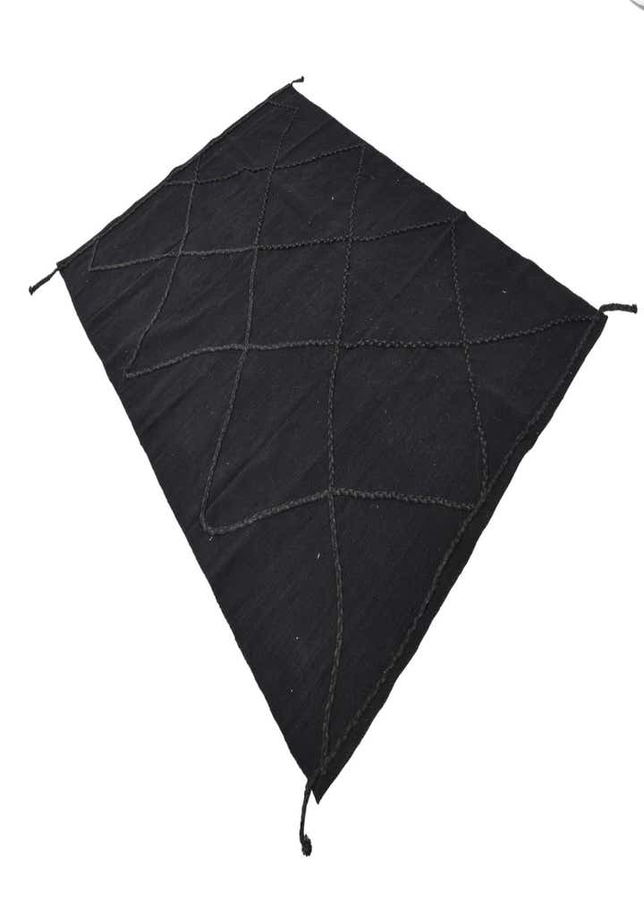 5' 7 x 7' 10 Hand Woven Kilim Modern Wool Rug