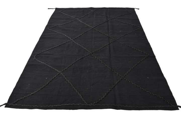 5' 7 x 7' 10 Hand Woven Kilim Modern Wool Rug