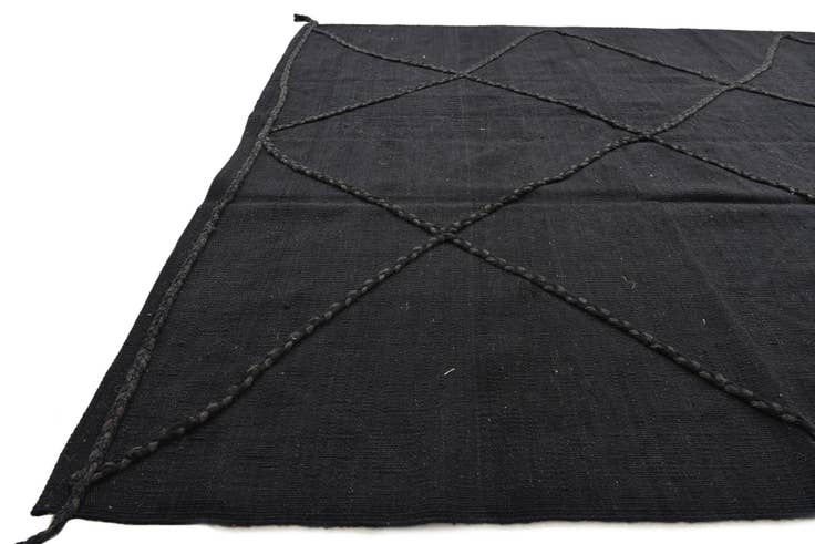 Detail image of 5' 7 x 7' 10 Hand Woven Kilim Modern Wool Rug