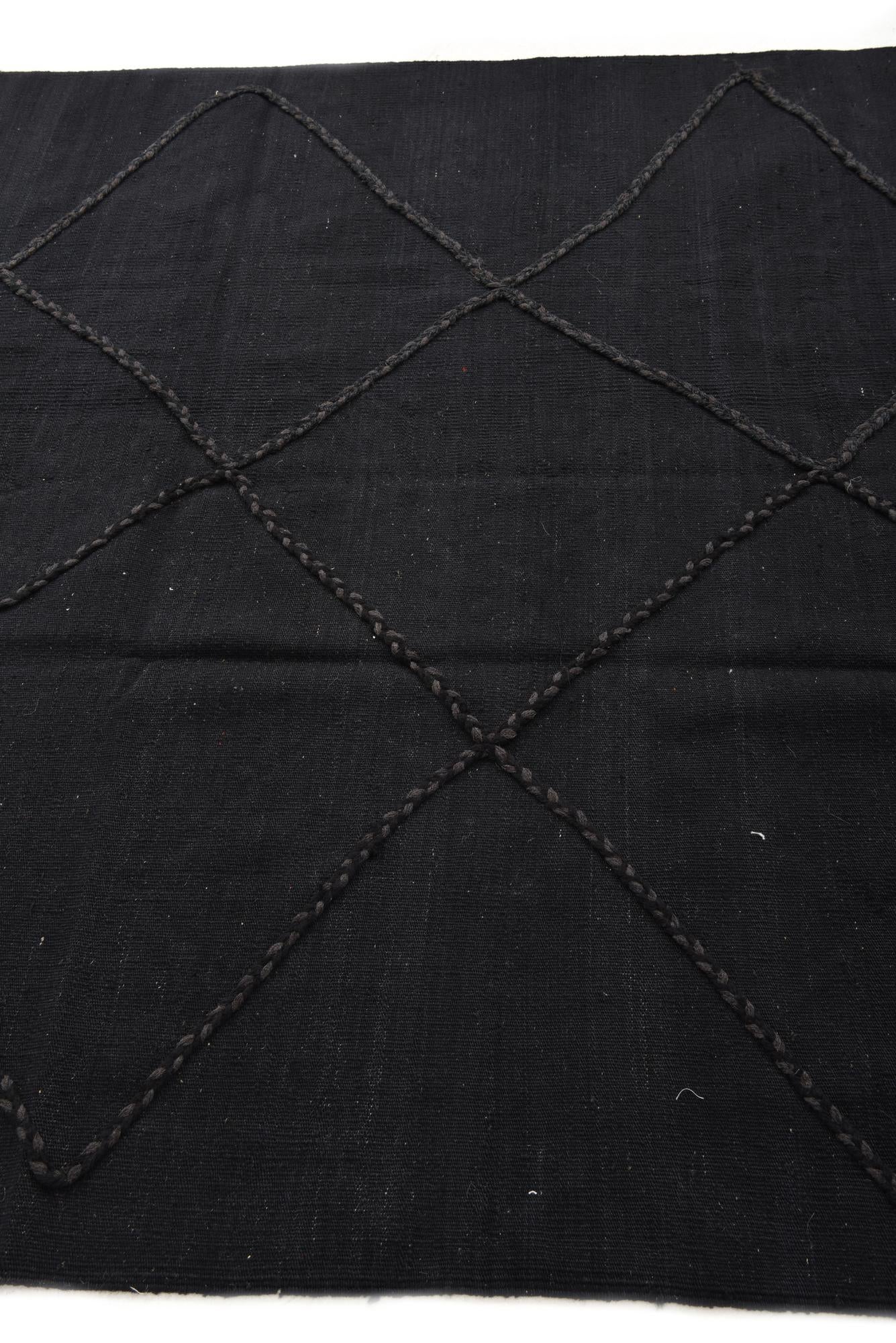 5' 7 x 7' 10 Hand Woven Kilim Modern Wool Rug
