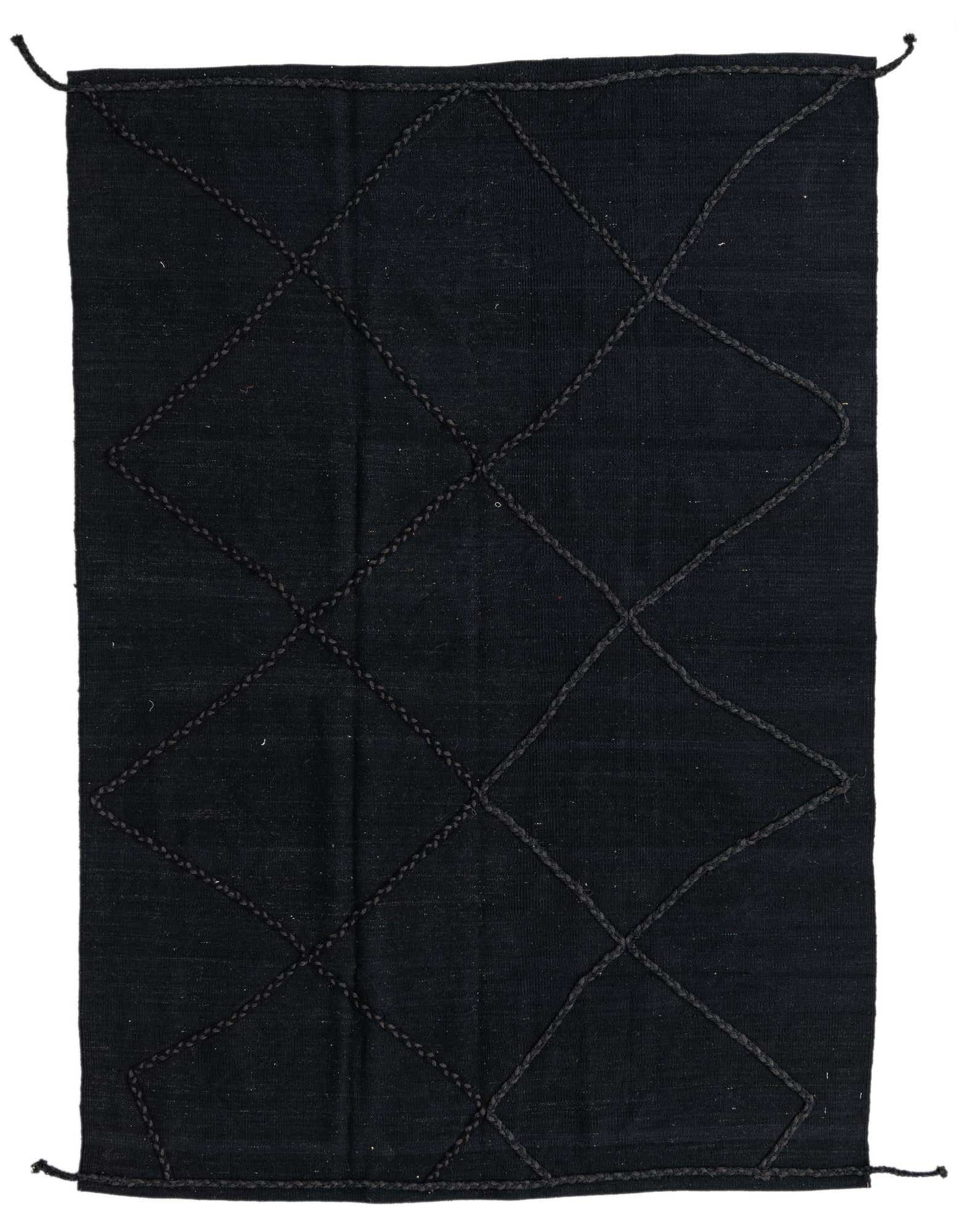 5' 7 x 7' 10 Hand Woven Kilim Modern Wool Rug
