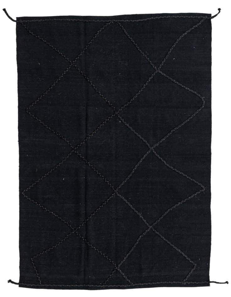 Detail image of 5' 7 x 7' 10 Hand Woven Kilim Modern Wool Rug