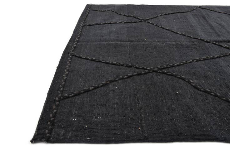 Detail image of 4' 4 x 5' 11 Hand Woven Kilim Modern Wool Rug