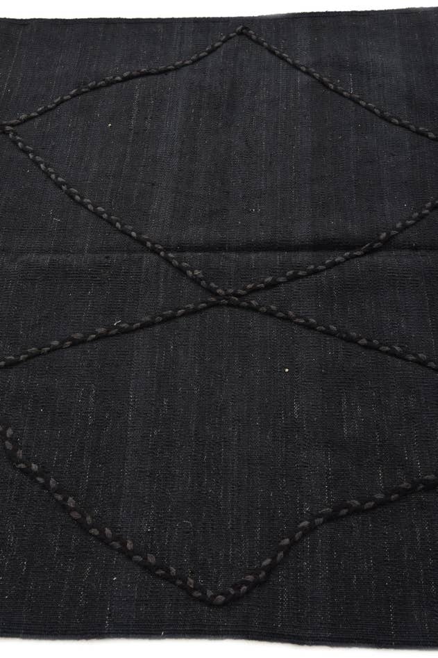 Detail image of 4' 4 x 5' 11 Hand Woven Kilim Modern Wool Rug