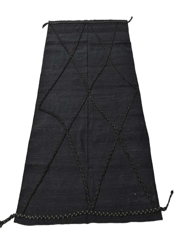 4' 3 x 5' 10 Hand Woven Kilim Modern Wool Rug