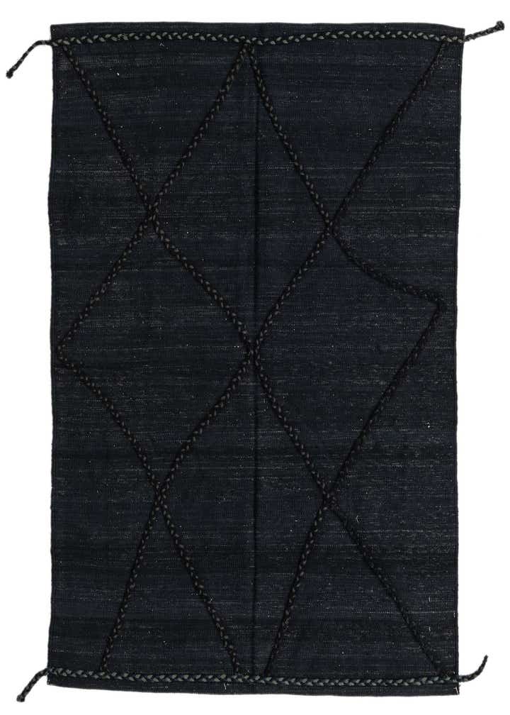 4' 3 x 5' 10 Hand Woven Kilim Modern Wool Rug