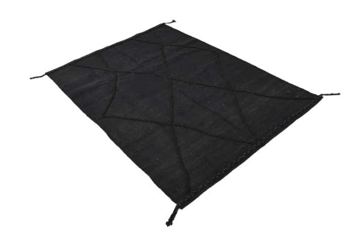 4' 3 x 5' 11 Hand Woven Kilim Modern Wool Rug