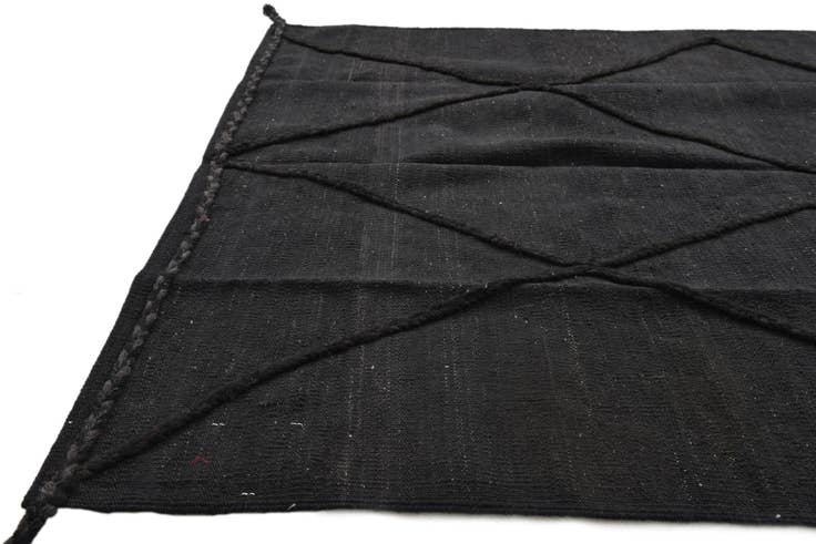 Detail image of 4' 3 x 5' 11 Hand Woven Kilim Modern Wool Rug