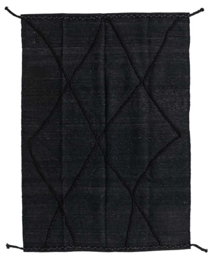 4' 3 x 5' 11 Hand Woven Kilim Modern Wool Rug