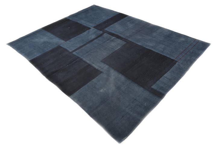 Detail image of 5' 10 x 7' 8 Hand Woven Kilim Modern Wool Rug