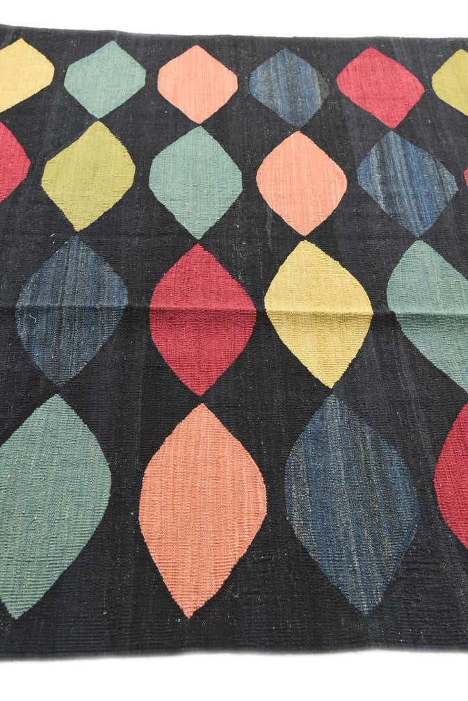 5' 8 x 7' 10 Hand Woven Kilim Modern Wool Rug
