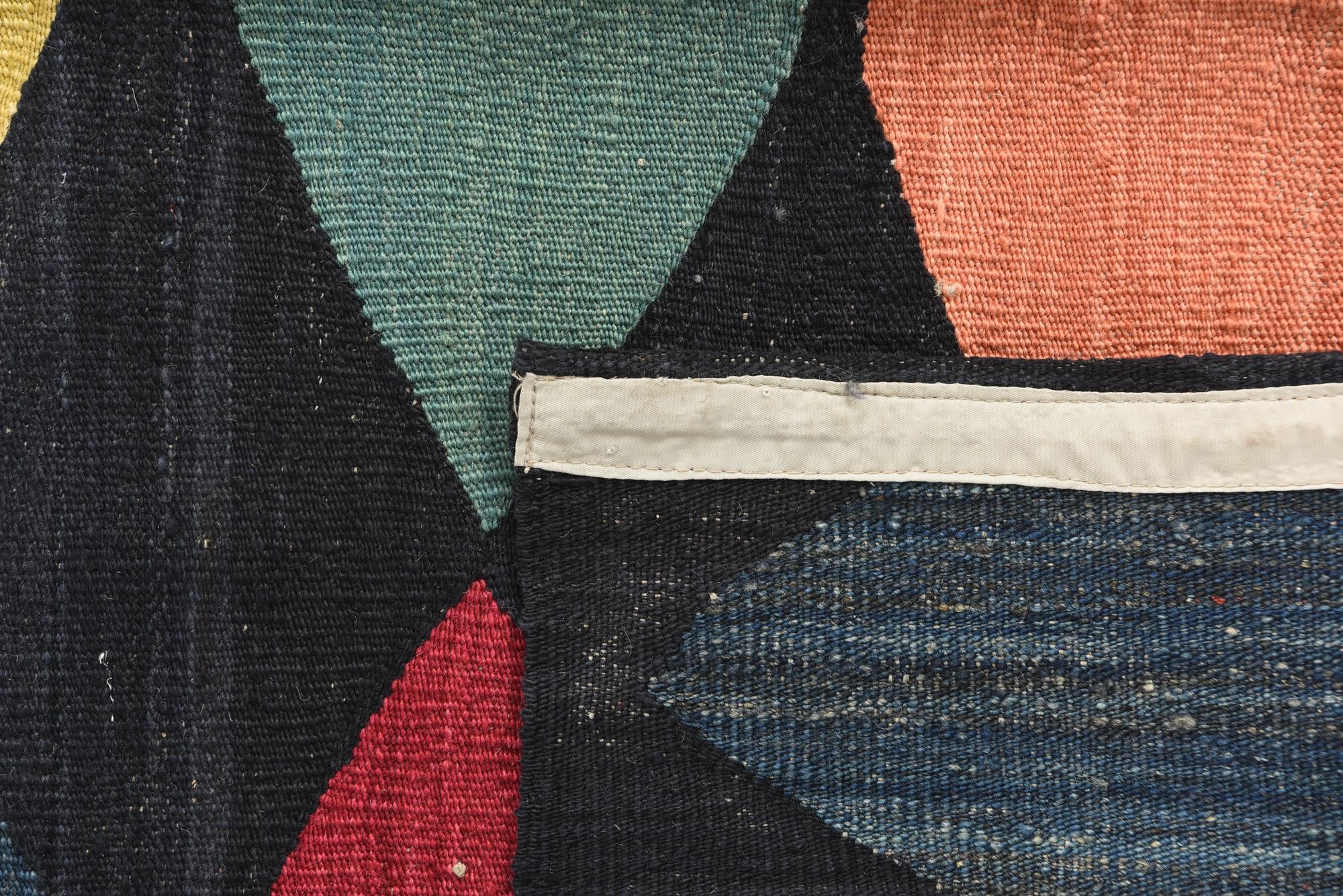 5' 8 x 7' 10 Hand Woven Kilim Modern Wool Rug