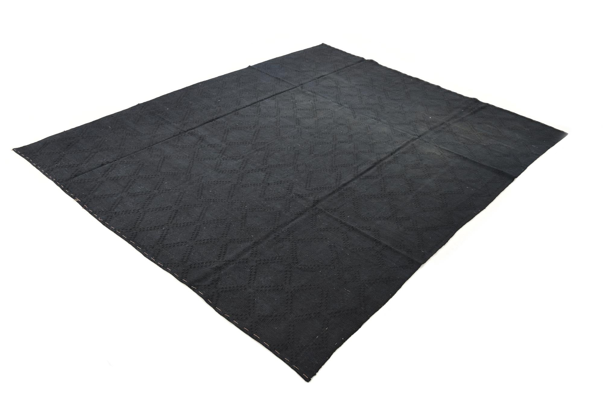 7' 10 x 9' 11 Hand Woven Kilim Modern Wool Rug