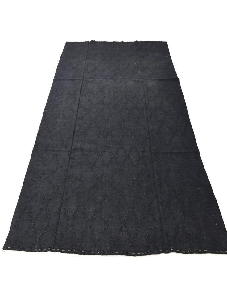 Detail image of 7' 10 x 9' 11  Hand Woven Kilim Modern Wool Rug