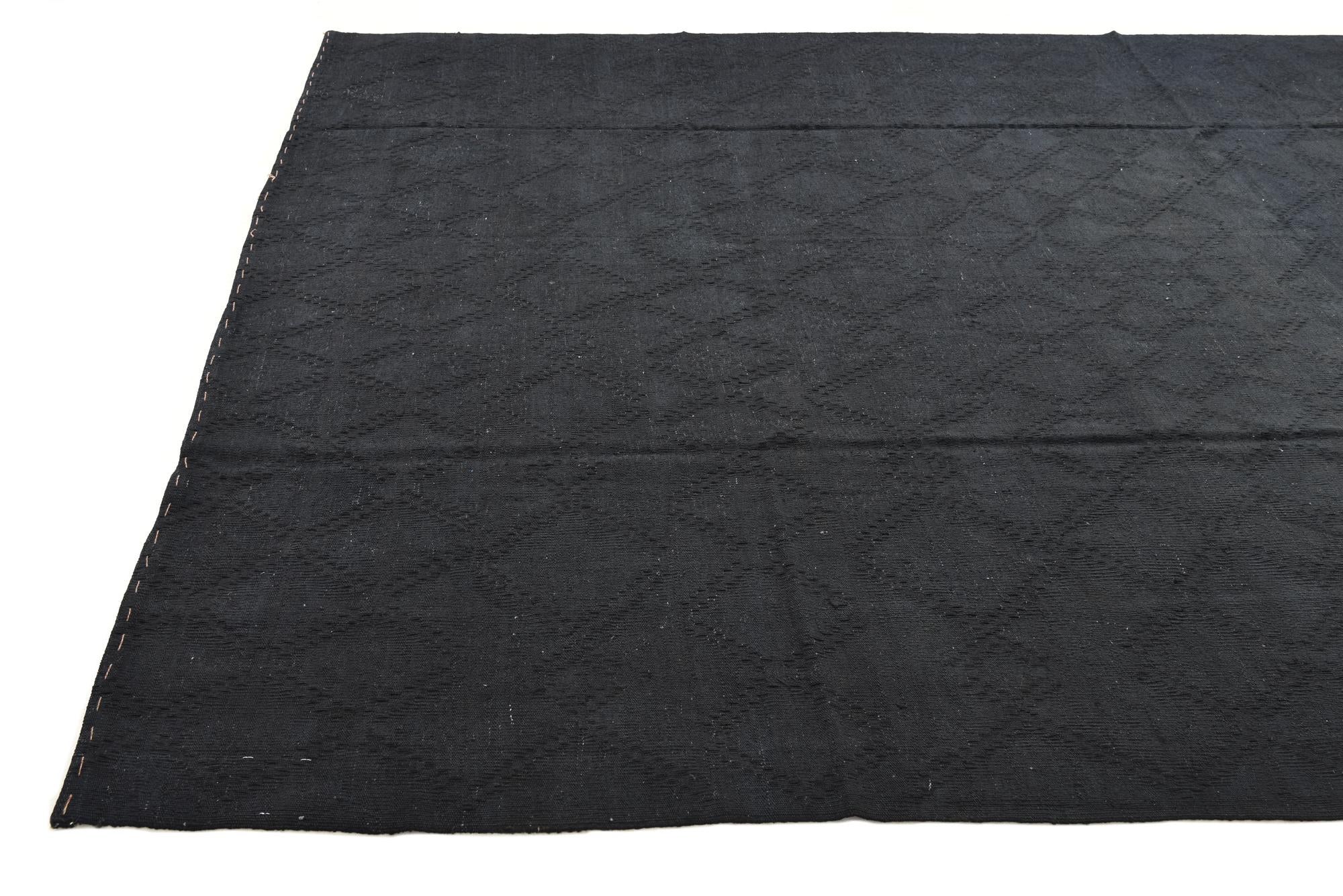 7' 10 x 9' 11 Hand Woven Kilim Modern Wool Rug