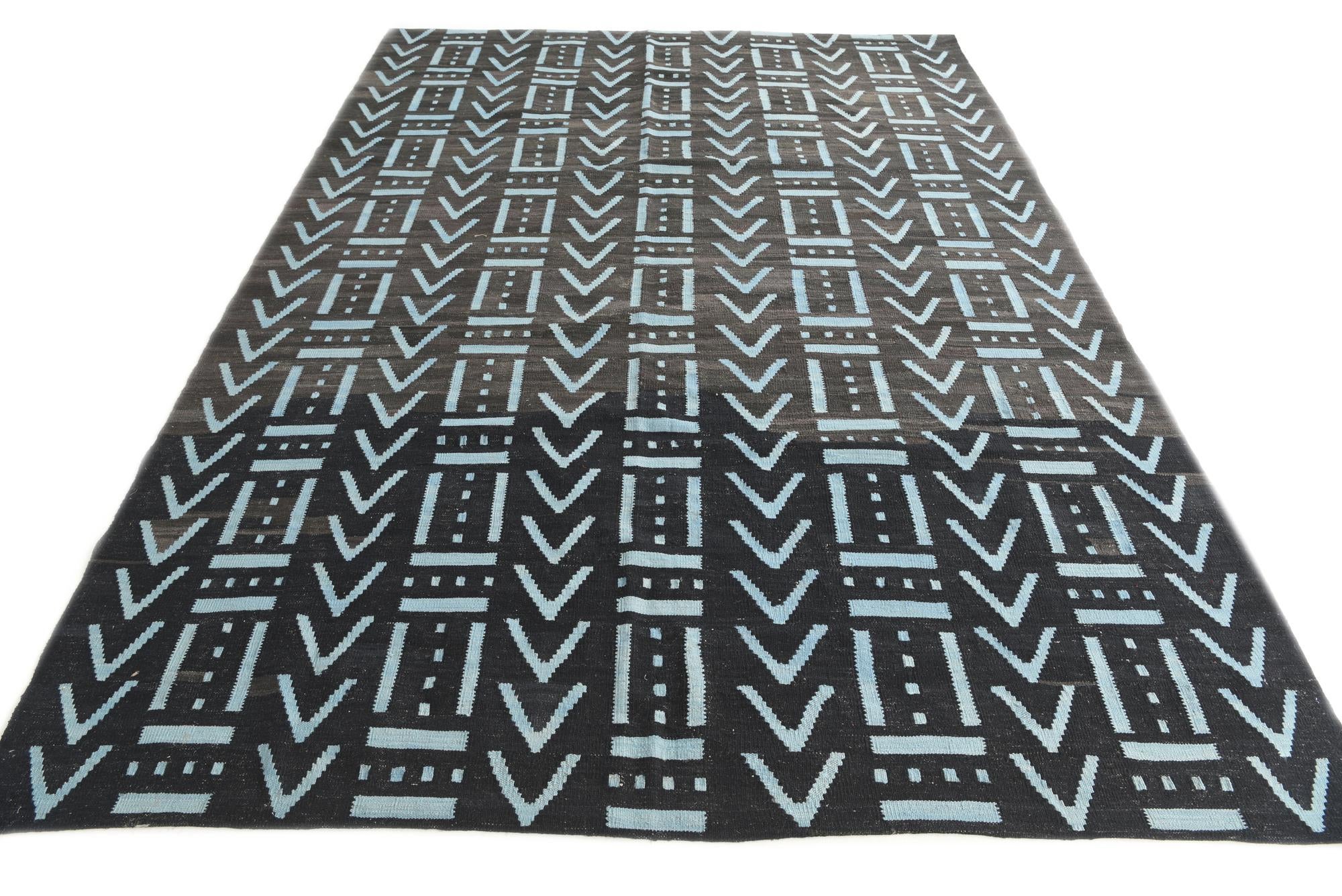 215cm x 275cm Tejido a mano Kilim Modern Alfombra Lana