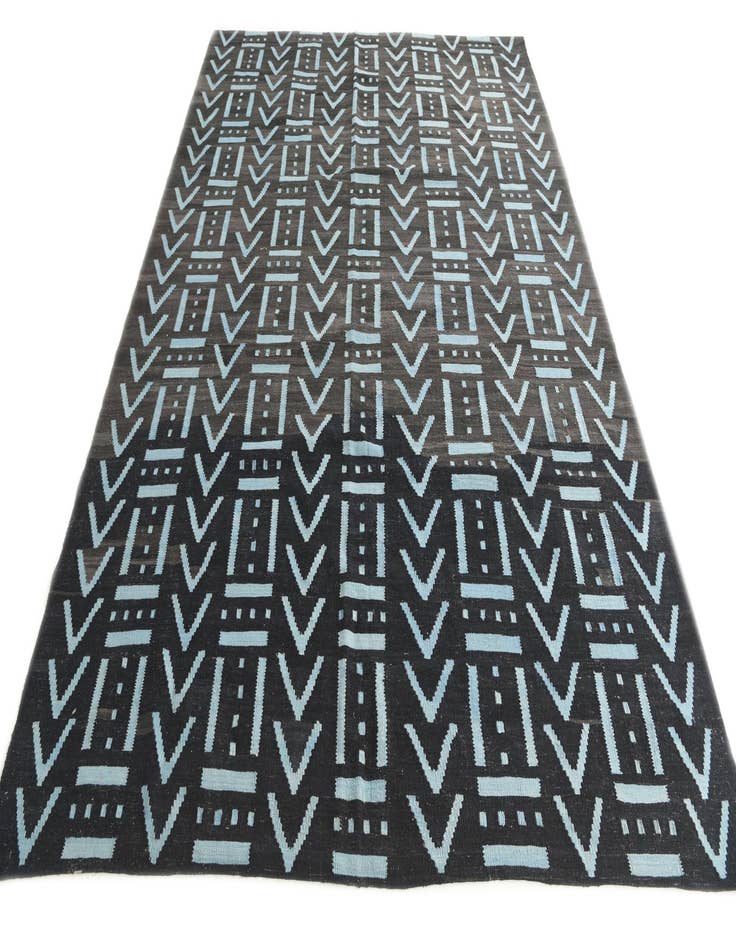 Detail image of 7' x 9' 1  Hand Woven Kilim Modern Wool Rug