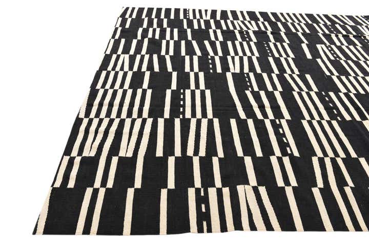 8' 5 x 9' 8 Hand Woven Kilim Modern Wool Rug