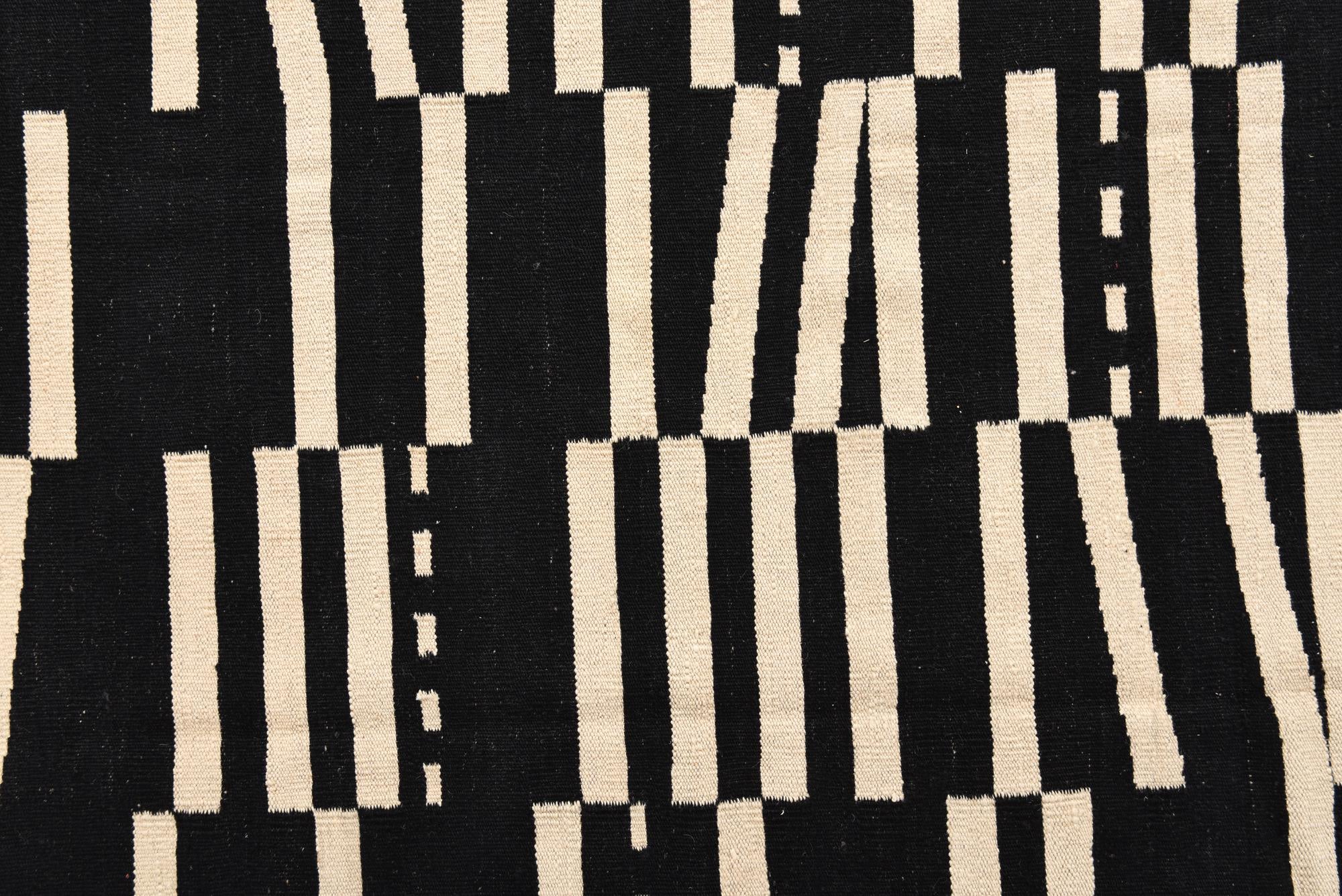 8' 4 x 9' 8 Hand Woven Kilim Modern Wool Rug