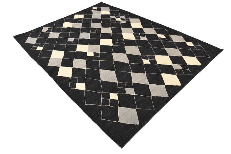 Detail image of 5' 11 x 7' 10 Hand Woven Kilim Modern Wool Rug