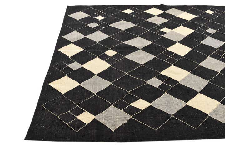 5' 11 x 7' 10 Hand Woven Kilim Modern Wool Rug