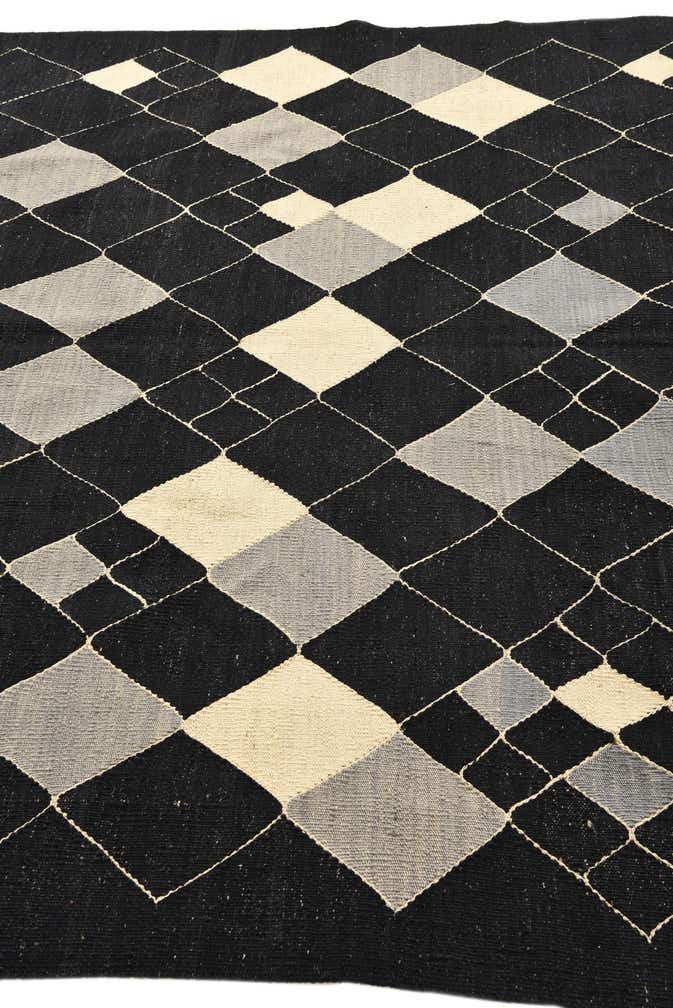 5' 11 x 7' 10 Hand Woven Kilim Modern Wool Rug