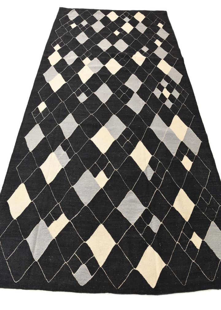 8' x 9' 7 Hand Woven Kilim Modern Wool Rug