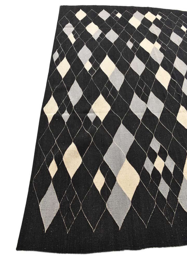 8' x 9' 7 Hand Woven Kilim Modern Wool Rug