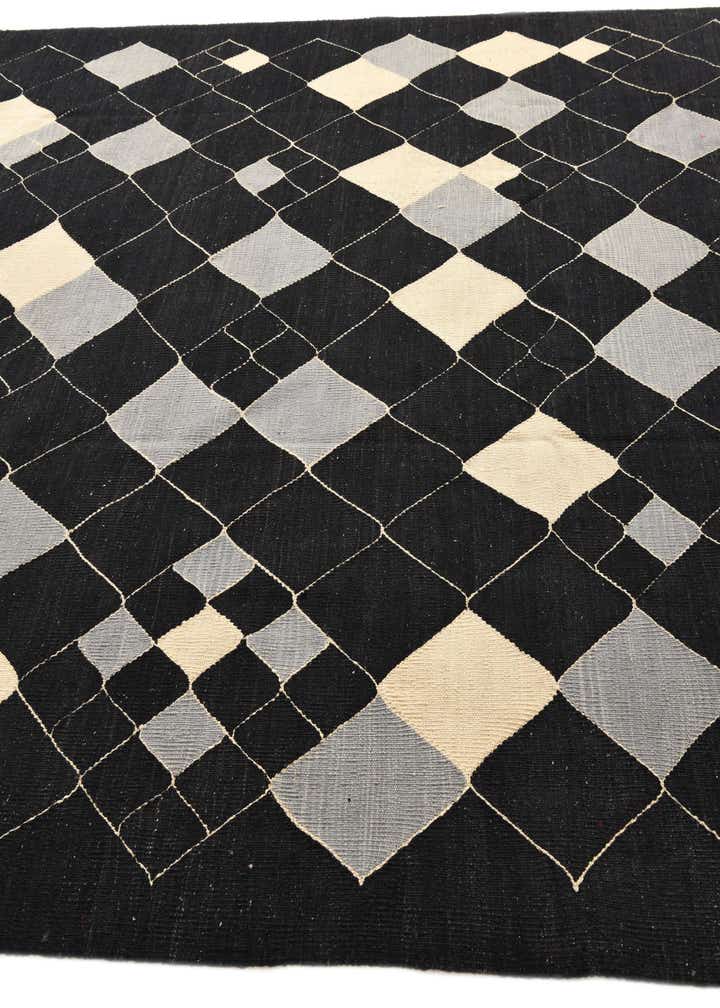8' x 9' 7 Hand Woven Kilim Modern Wool Rug