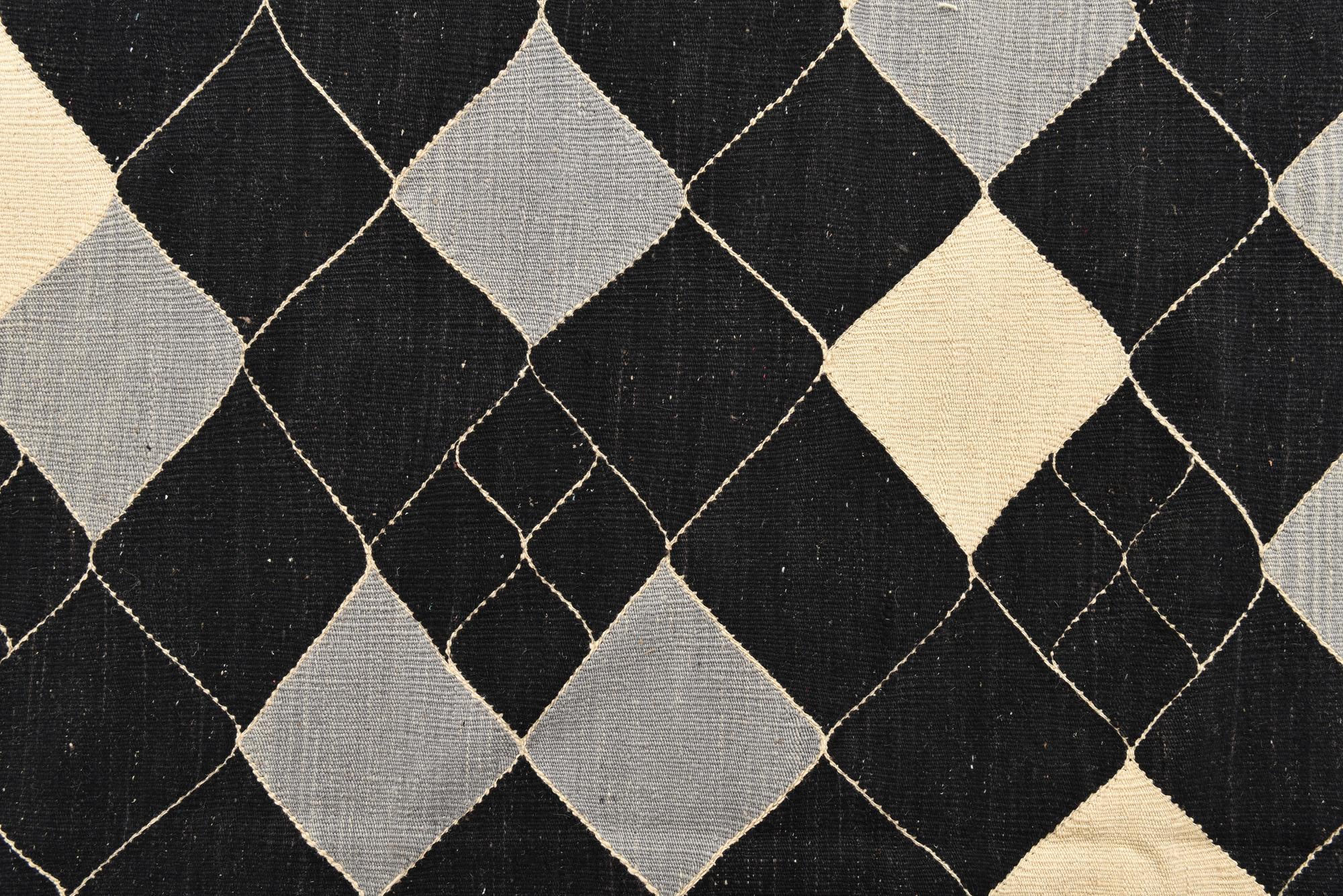 8' x 9' 7 Hand Woven Kilim Modern Wool Rug