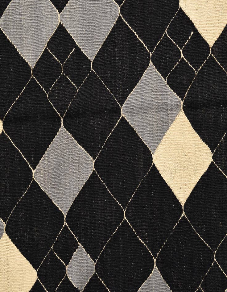 Detail image of 6' 1 x 7' 9  Hand Woven Kilim Modern Wool Rug