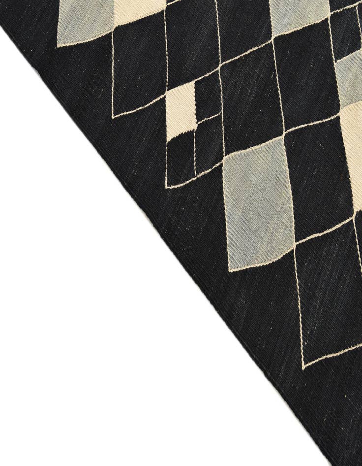 Detail image of 6' 10 x 9' 7  Hand Woven Kilim Modern Wool Rug