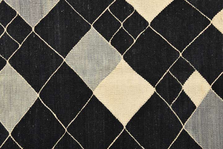 6' 10 x 9' 7 Hand Woven Kilim Modern Wool Rug
