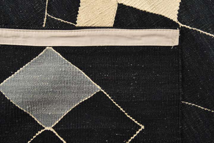 6' 10 x 9' 7 Hand Woven Kilim Modern Wool Rug