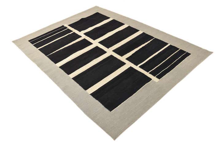4' 10 x 6' 6 Hand Woven Kilim Modern Wool Rug