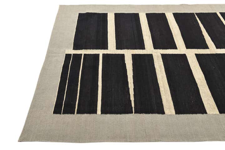 4' 10 x 6' 6 Hand Woven Kilim Modern Wool Rug